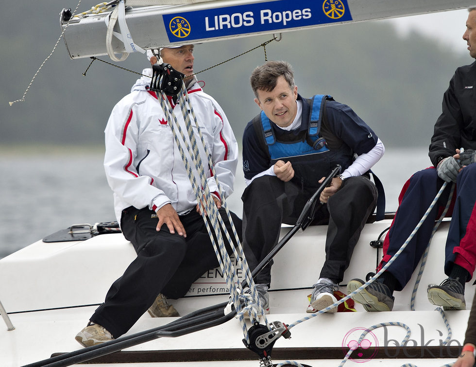 Federico de Dinamarca en la regata Nations Cup