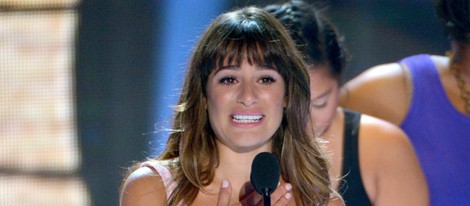 Lea Michele emocionada en los Teen Choice Awards 2013
