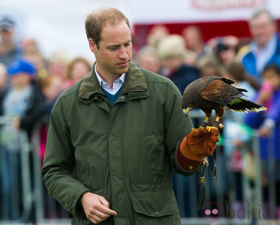El Príncipe Guillermo de Inglaterra en su visita a la Feria de Anglesey