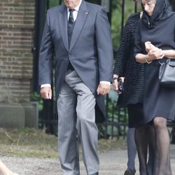 El Rey Harald V de Noruega en el funeral del Príncipe Friso de Holanda