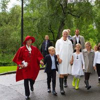 La Familia Real de Noruega en la celebración del 40 cumpleaños de Mette-Marit de Noruega