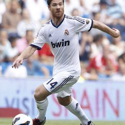 Xabi Alonso durante un partido del Real Madrid