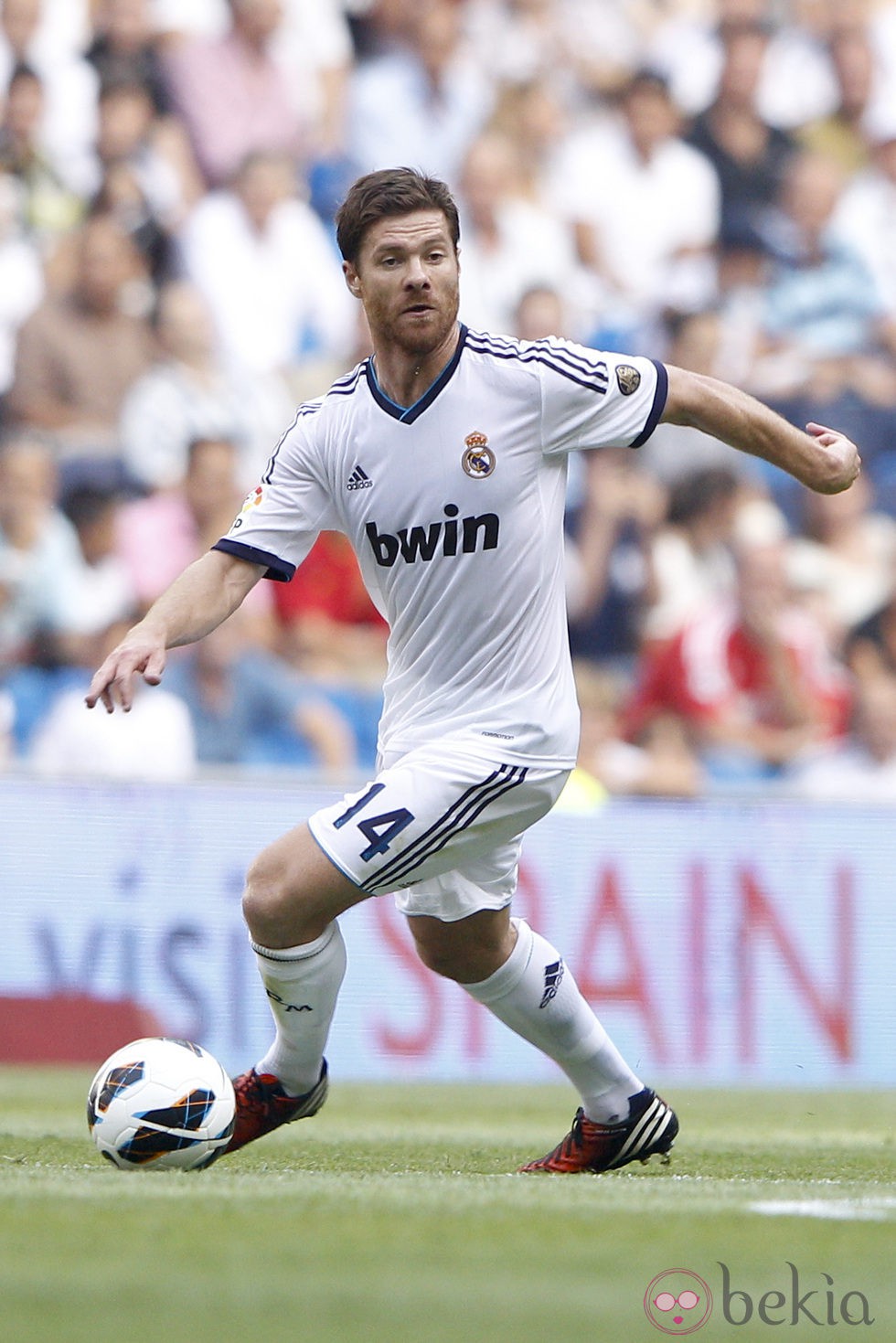 Xabi Alonso durante un partido del Real Madrid