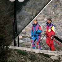 La Infanta Cristina y Álvaro Bultó esquiando