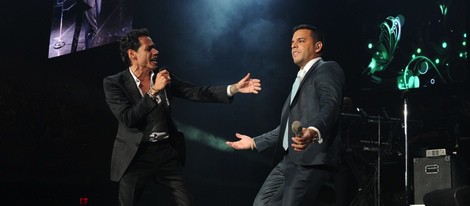 Marc Anthony en su concierto en Miami de la gira 'Vivir mi vida' con Tito El Bambino