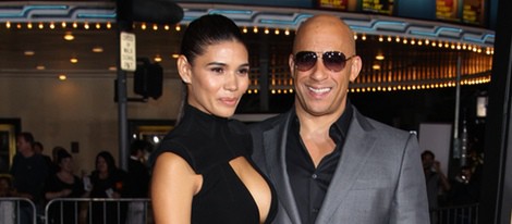 Vin Diesel y Paloma Jiménez en el estreno mundial de 'Riddick' en Los Angeles