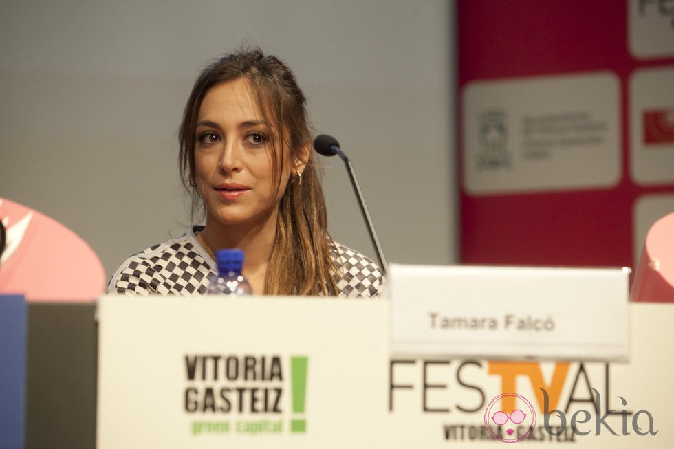 Tamara Falcó en la presentación de 'We love Tamara' en el FesTVal de Vitoria 2013