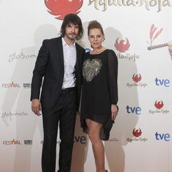 David Janer y Miryam Gallego en el estreno de los nuevos capítulos de 'Águila Roja' en el FesTVal de Vitoria 2013