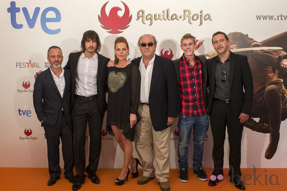 El reparto de 'Águila Roja' en el estreno de los nuevos capítulos de en el FesTVal de Vitoria 2013