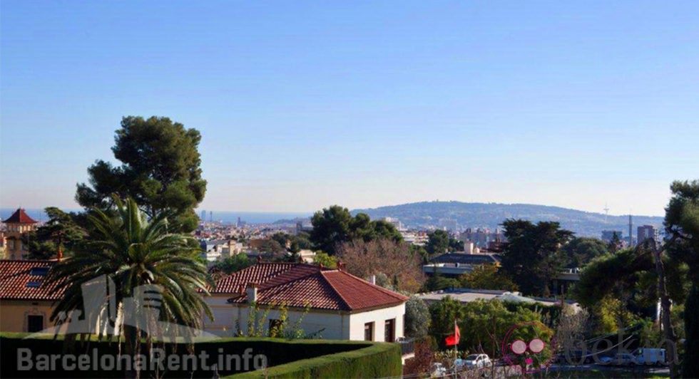 Vistas de Barcelona desde la casa de Pedralbes de los Duques de Palma