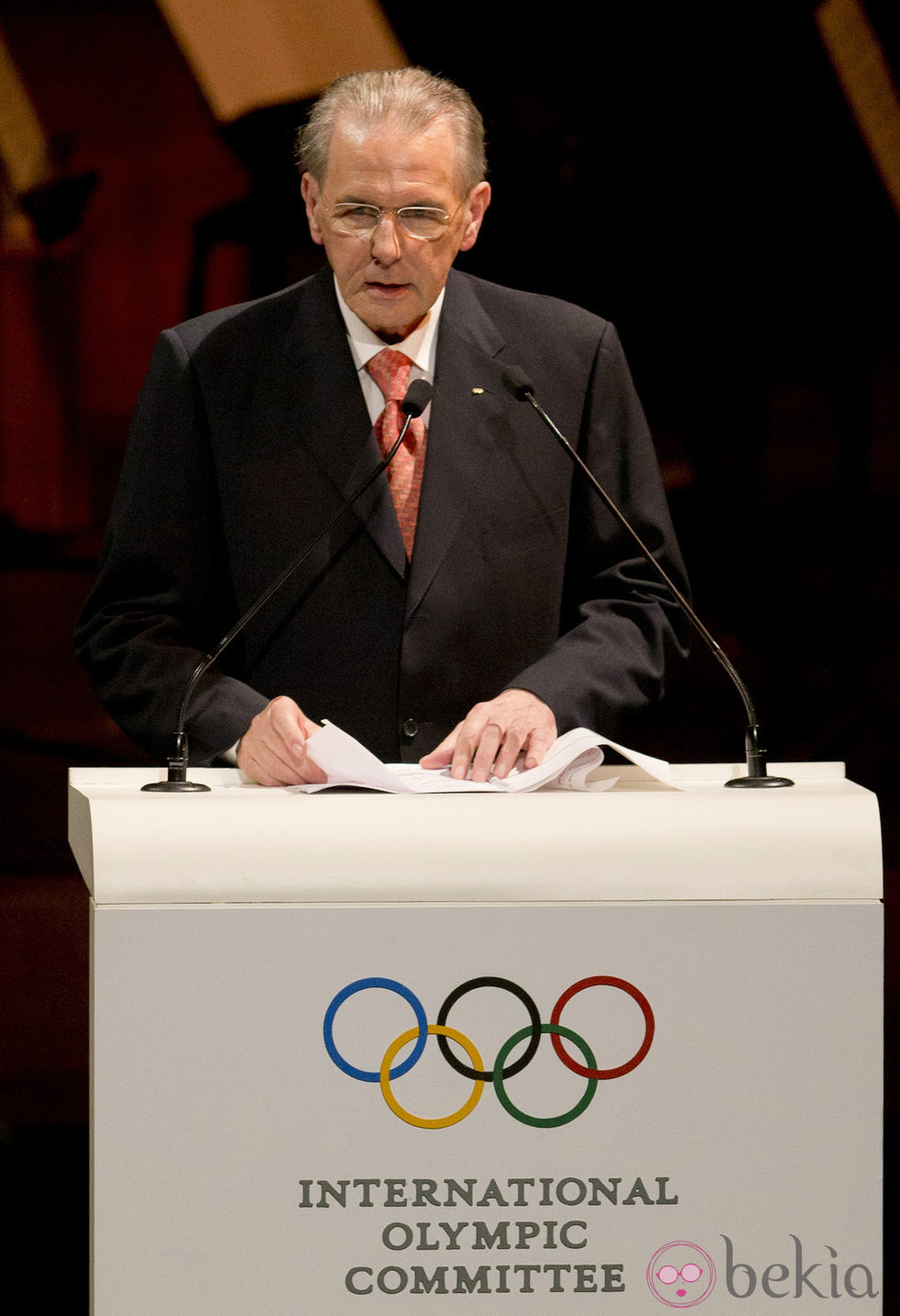 Jacques Rogge en la gala inaugural del 125 congreso del COI en Buenos Aires