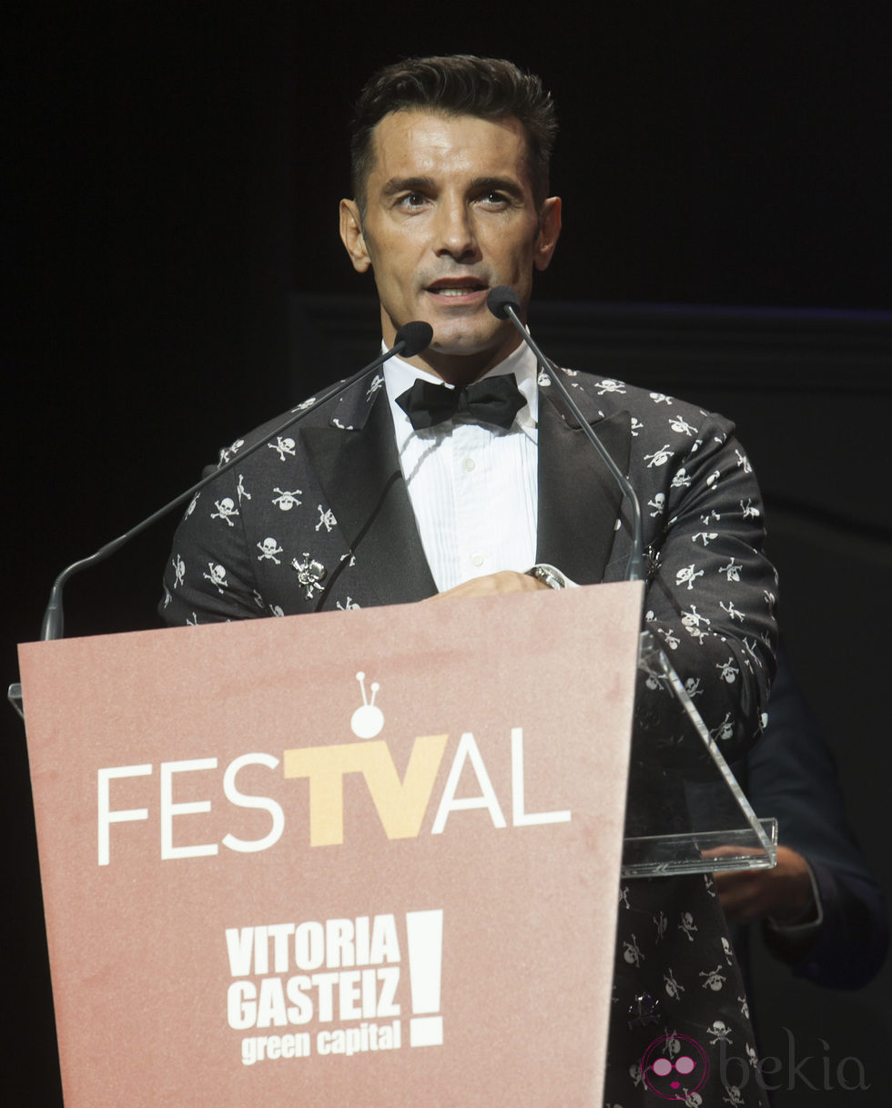 Jesús Vázquez en la clausura del FesTVal de Vitoria 2013