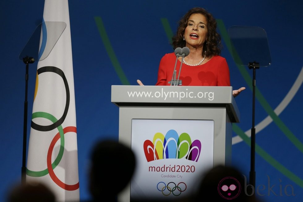 Ana Botella en la presentación final de Madrid 2020 ante el COI