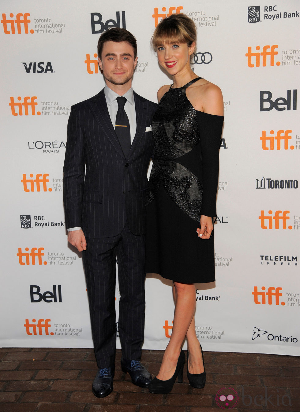 Daniel Radcliffe y Zoe Kazan en el estreno de 'The F Word' en el Festival Internacional de Cine de Toronto 2013