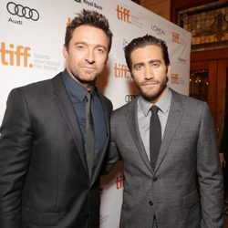Hugh Jackman y Jake Gyllenhaal en el estreno de 'Prisioneros' en el Festival Internacional de Cine de Toronto 2013