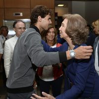 La Reina Sofía felicita a Rafa Nadal tras ganar el US Open 2013