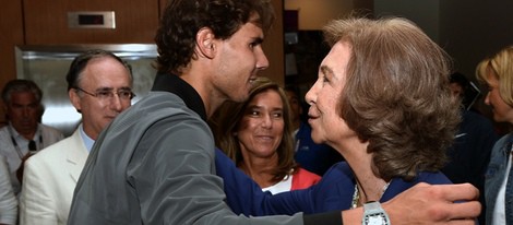 La Reina Sofía felicita a Rafa Nadal tras ganar el US Open 2013