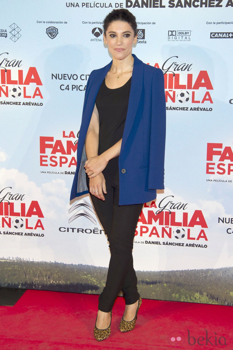 Irene Visedo en el estreno de 'La Gran Familia Española'
