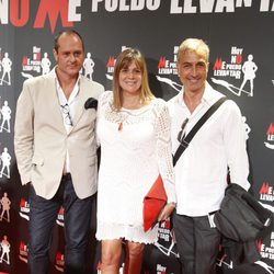 Nacho Montes, Marta Valverde y Alberto Vázquez en el estreno de 'Hoy no me puedo levantar'