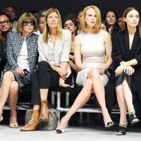 Anna Wintour, Nicole Kidman y Rooney Mara en el desfile primavera/verano 2014 de Calvin Klein en la Semana de la Moda de Nueva York
