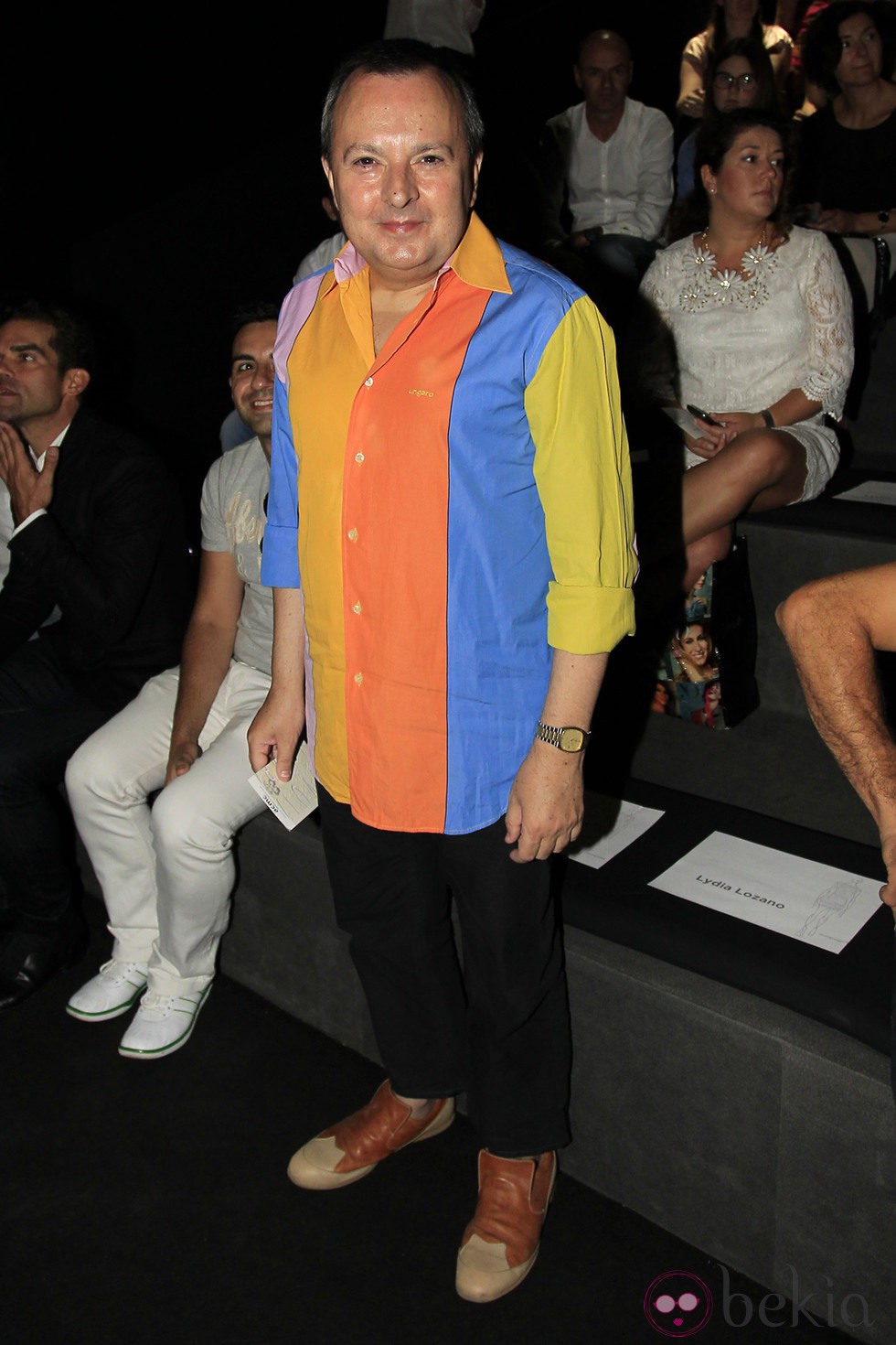 Octavio Acebes en el desfile primavera/verano 2014 de Devota & Lomba en Madrid Fashion Week