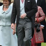 El príncipe Guillermo en la boda de James Meade y Lady Laura Marsham