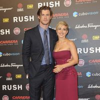 Chris Hemsworth y Elsa Pataky en el estreno de 'Rush' en Roma
