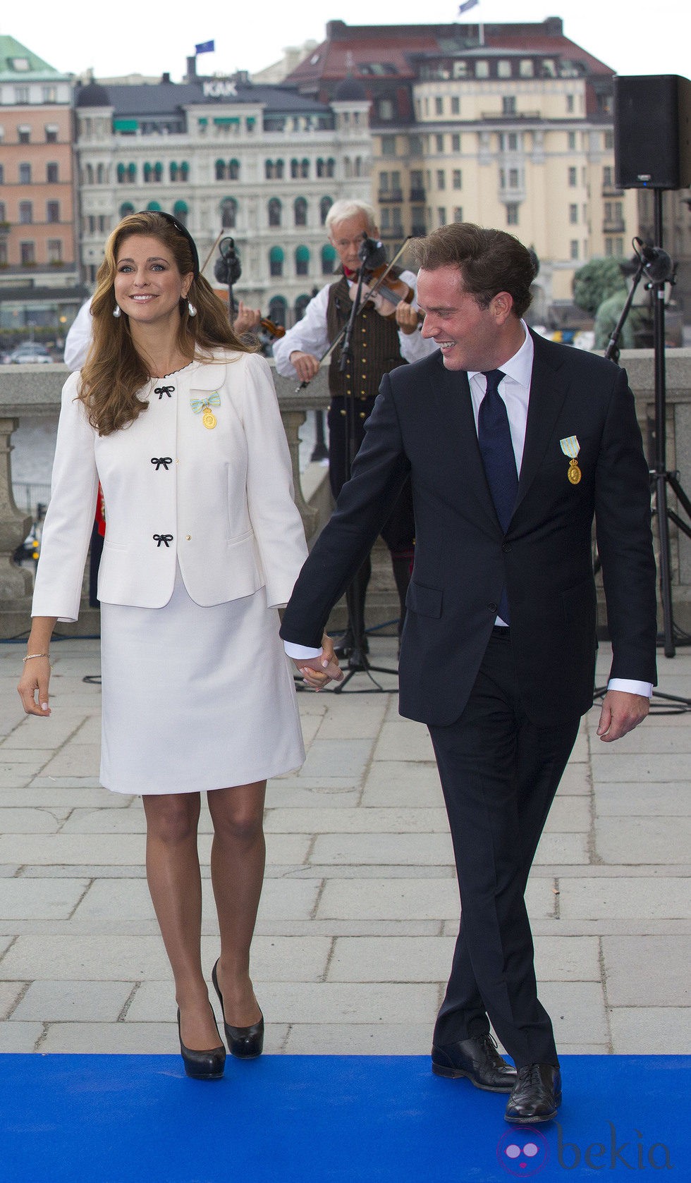 Magdalena de Suecia y Chris O'Neill en el Jubileo del Rey Carlos Gustavo de Suecia