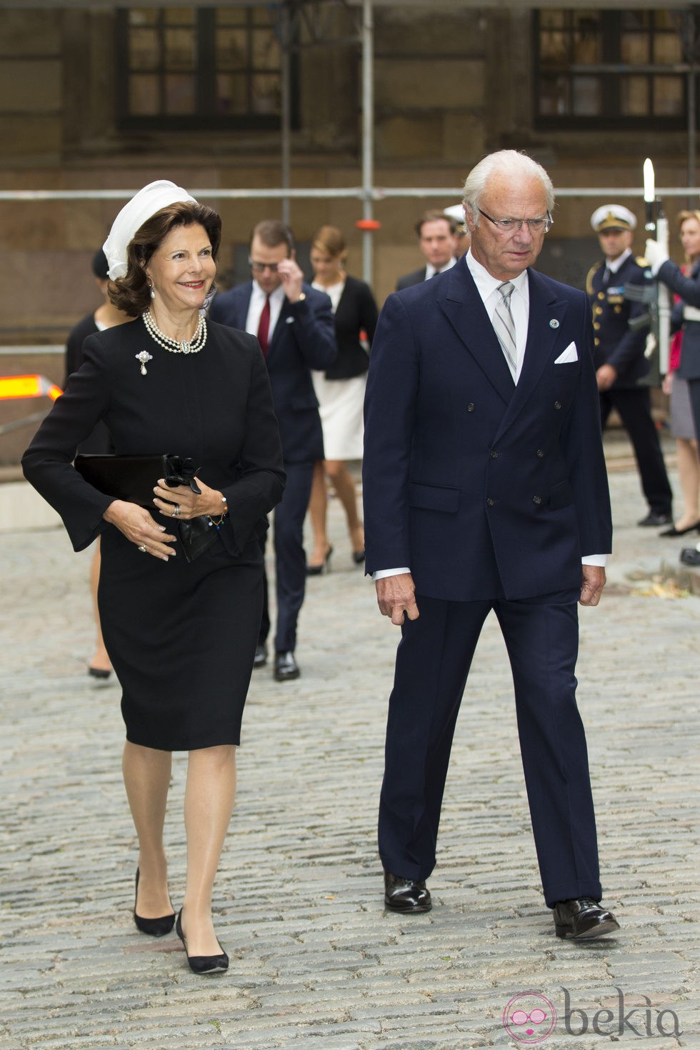 Carlos Gustavo y Silvia de Suecia en la apertura del Parlamento