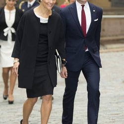Victoria y Daniel de Suecia en la apertura del Parlamento