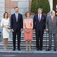 La Familia Real Española con los Reyes de Holanda en Zarzuela