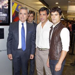 José Ortega Cano y Miguel Abellán en el estreno del documental 'El Juli, 15 de 30'