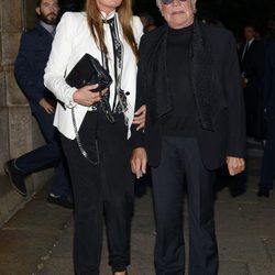Roberto Cavalli y su mujer Eva Duringer en un cóctel de Milan Fashion Week