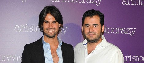 Curi Gallardo y Emiliano Suárez en una fiesta organizada por Aristocrazy en Madrid