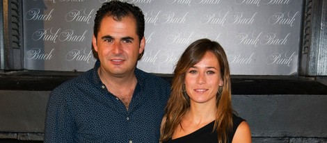 Marta Etura y Emiliano Suárez en la inauguración de un restaurante en Madrid