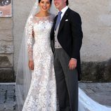 Félix de Luxemburgo y Claire Lademacher posan tras convertirse en marido y mujer