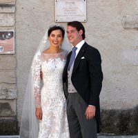 Félix de Luxemburgo y Claire Lademacher posan tras convertirse en marido y mujer