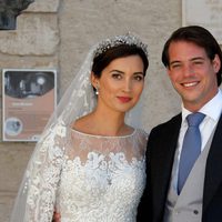 Félix de Luxemburgo y Claire Lademacher tras su boda religiosa