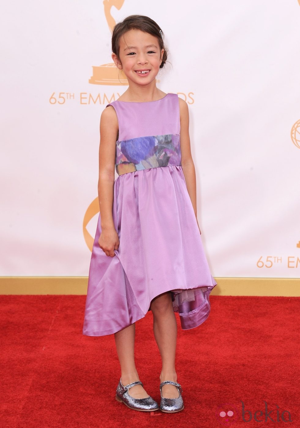 Aubrey Anderson-Emmons en la alfombra roja de los Emmy 2013
