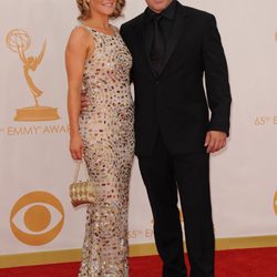 Andrea Anders y Matt Leblanc en la alfombra roja de los Emmy 2013