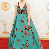 Lena Dunham en la alfombra roja de los Emmy 2013