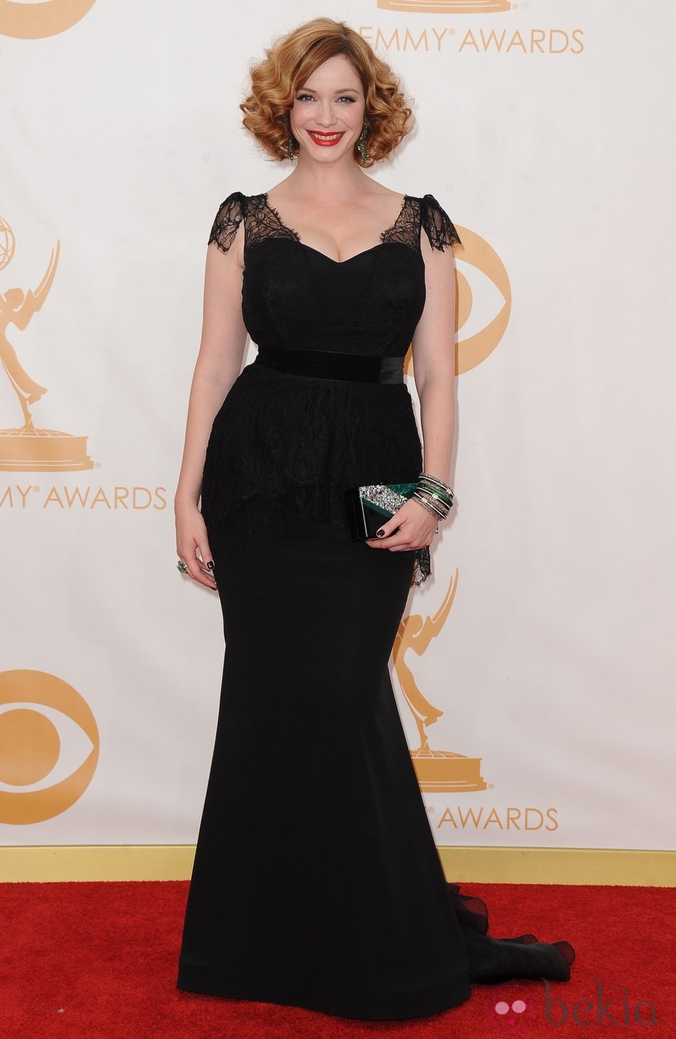 Christina Hendricks en la alfombra roja de los Emmy 2013