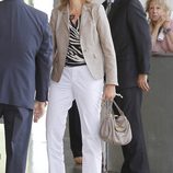 La Infanta Cristina visita al Rey tras su operación de cadera