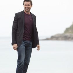 Hugh Jackman junto a la playa en el Festival de San Sebastián 2013