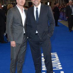 Michael Fassbender y Javier Bardem en el estreno de 'El Consejero' en Londres
