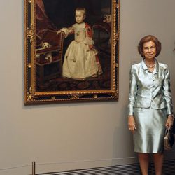 La Reina Sofía en la inauguración de la exposición la exposición 'Velázquez y la familia de Felipe IV'