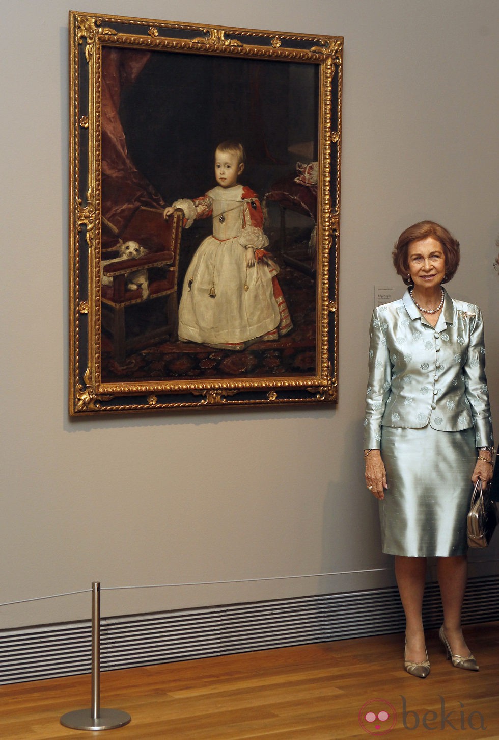 La Reina Sofía en la inauguración de la exposición la exposición 'Velázquez y la familia de Felipe IV'
