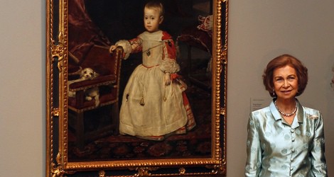 La Reina Sofía en la inauguración de la exposición la exposición 'Velázquez y la familia de Felipe IV'