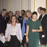 María Teresa de Luxemburgo, Victoria de Suecia, Astrid de Bélgica y Margarita de Holanda en la reunión del CPI