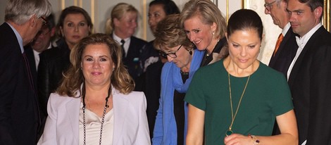 María Teresa de Luxemburgo, Victoria de Suecia, Astrid de Bélgica y Margarita de Holanda en la reunión del CPI